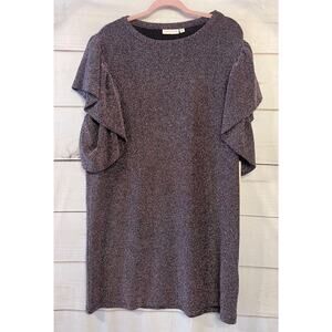 Happy Nature NWT Size XL Dress Sparkles Short Sleeve‎ Perf for Holidays